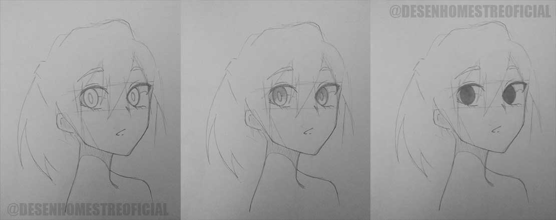 Como Desenhar Olhos Masculinos De Anime e Mangá Passo a Passo  Desenho de  olho de anime, Tutoriais de desenho de rostos, Olhos desenho