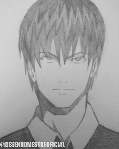 Eu vou fazer um desenho em estilo de anime.