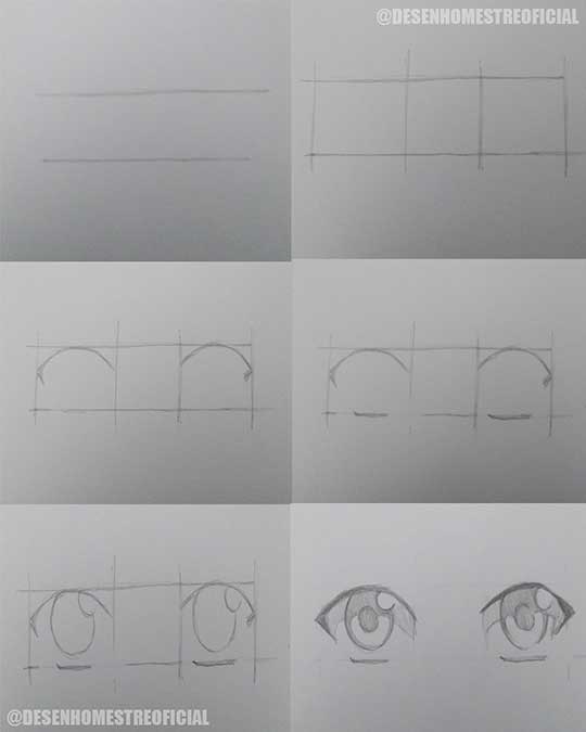 como fazer um olho de anime - Desenho de sakura_1234 - Gartic