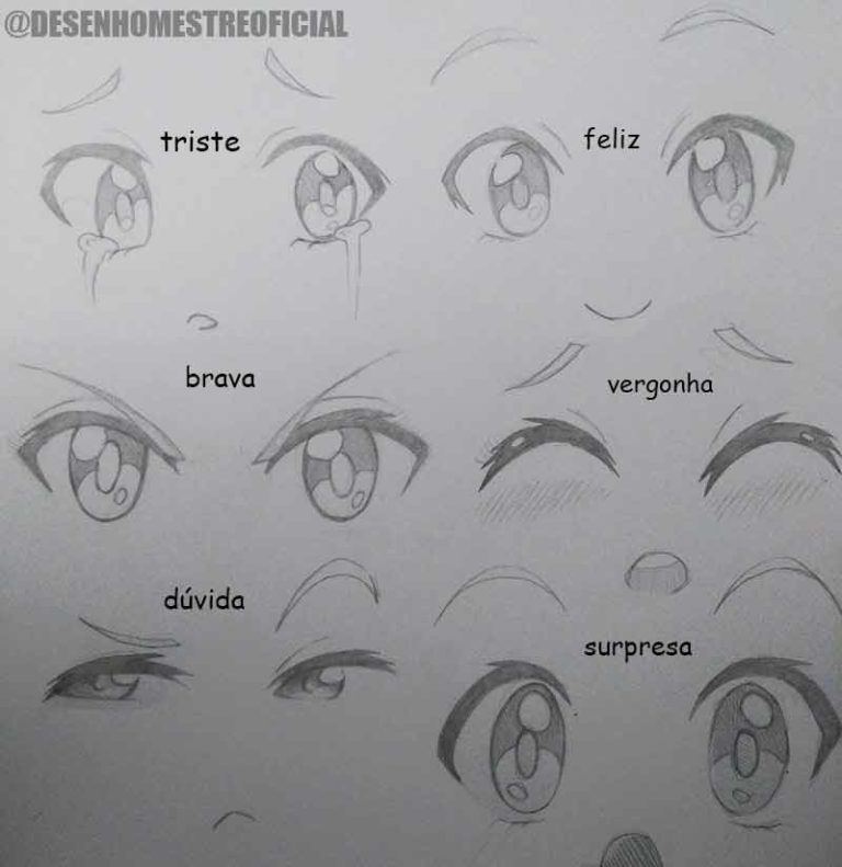 Desenhando Olhos De Anime Passo A Passo Iniciante Desenho Mestre