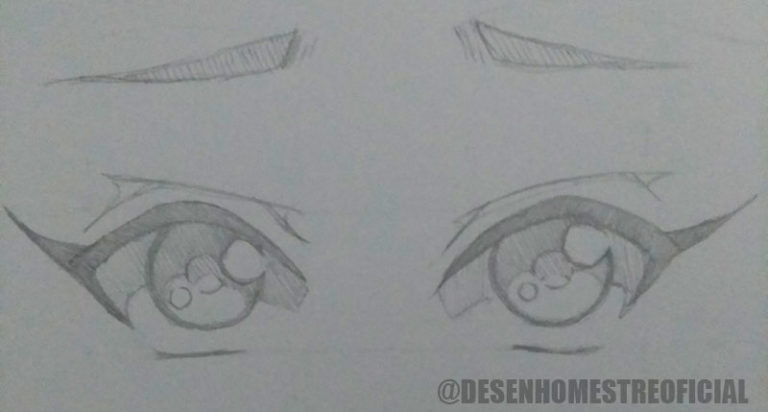 Desenhando Olhos De Anime Passo A Passo [iniciante] Desenho Mestre