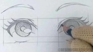 Desenhando Olhos de Anime | Passo a passo [Iniciante] - Desenho Mestre
